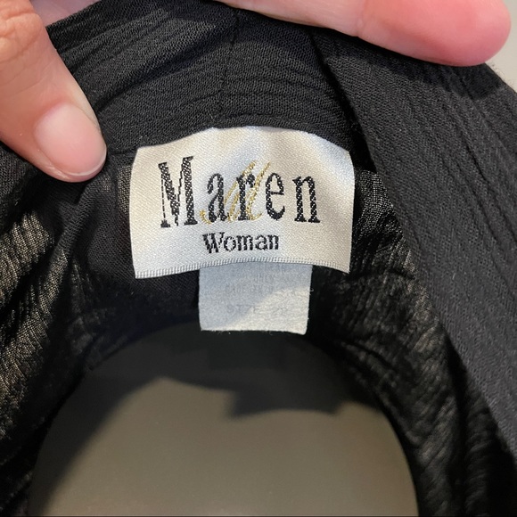 SALE: Vintage Sz 22 Maren Open Drape Top with Retro Print - Picture 6 of 7